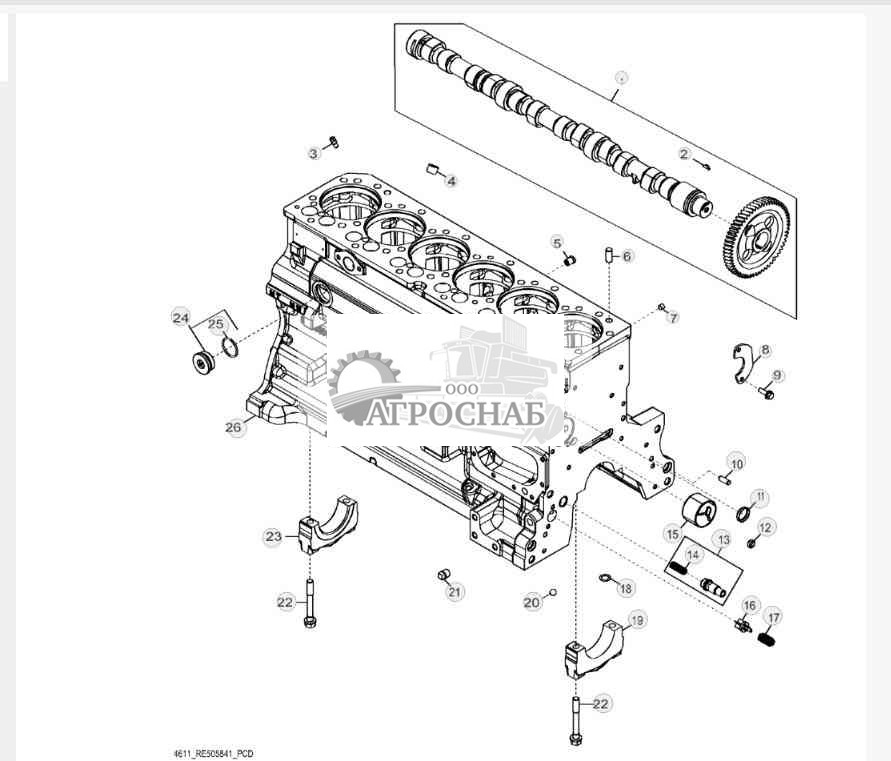 4611 Блок цилиндров 